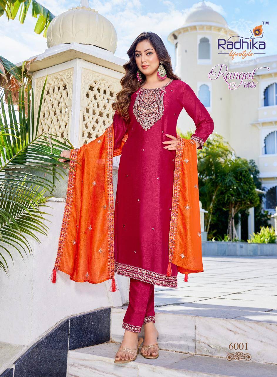 Radhika rangat vol 6 Designer Kurtis wholesale price